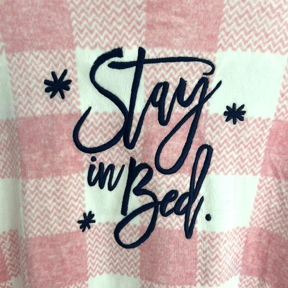 Jane and Bleecker - Silky Stretch Fleece “Stay In Bed” Pajama Set - New! - Picture 6 of 6